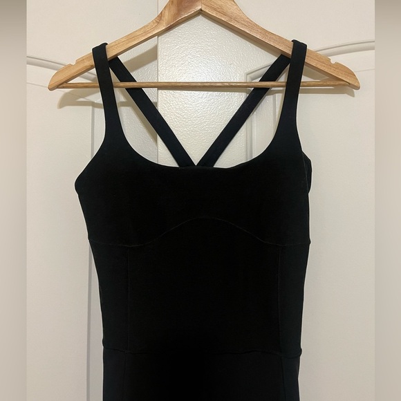 Vuori color block corset jumpsuit black knit - Picture 5 of 10